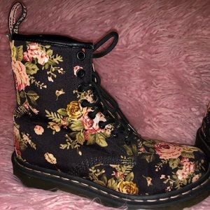 Doc Marten Air Wair Floral Boots
